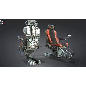 3D Sci-fi Pilot Seat(1)